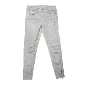 Calvin Klein Khaki Skinny Jeans Size 4 Zipper Ankles